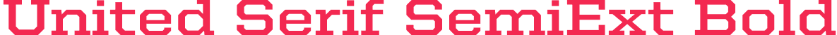 United Serif SemiExt Bold